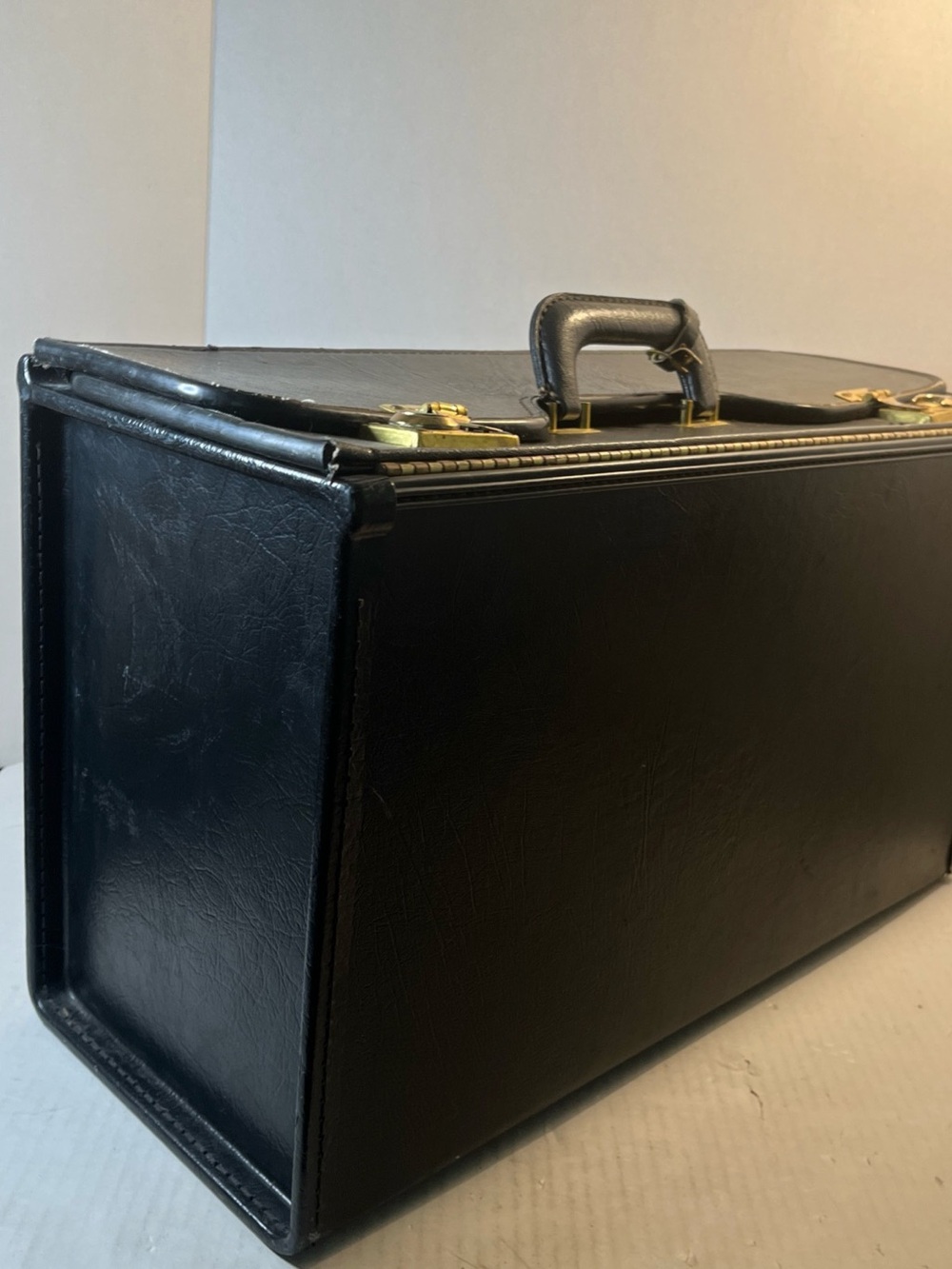 Classic Black Catalog Case with Gold Hardware